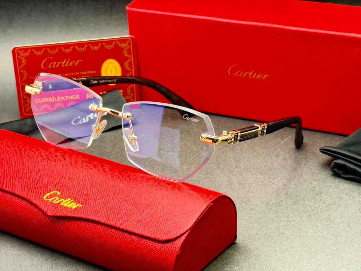 C Décor Rimless Hexagonal Wood Glasses